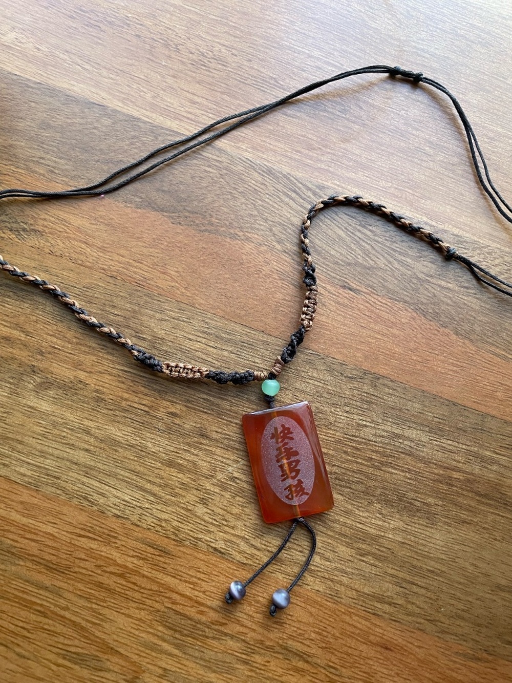 Rectangular Carnelian Charm - Picture 6 of 7